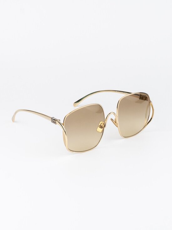 Miu Miu Women Sunglasses Gold Yellow Gradient Square MUA57S 5AK20S NEW AUTHENTIC main image 9